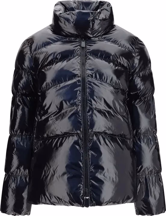 PINKO Black Polyamide Full-Length Jacket