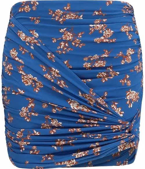 Magda Butrym Blue Polyamide Mini Skirt