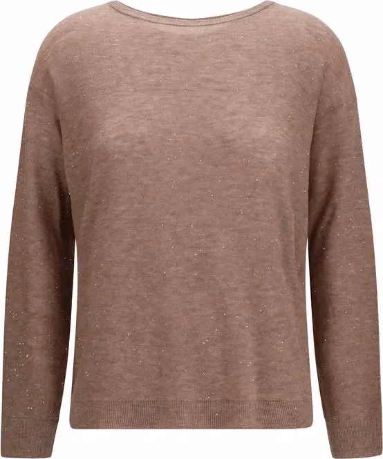 Fabiana Filippi Brown Wool Oves Aries Sweatshirt