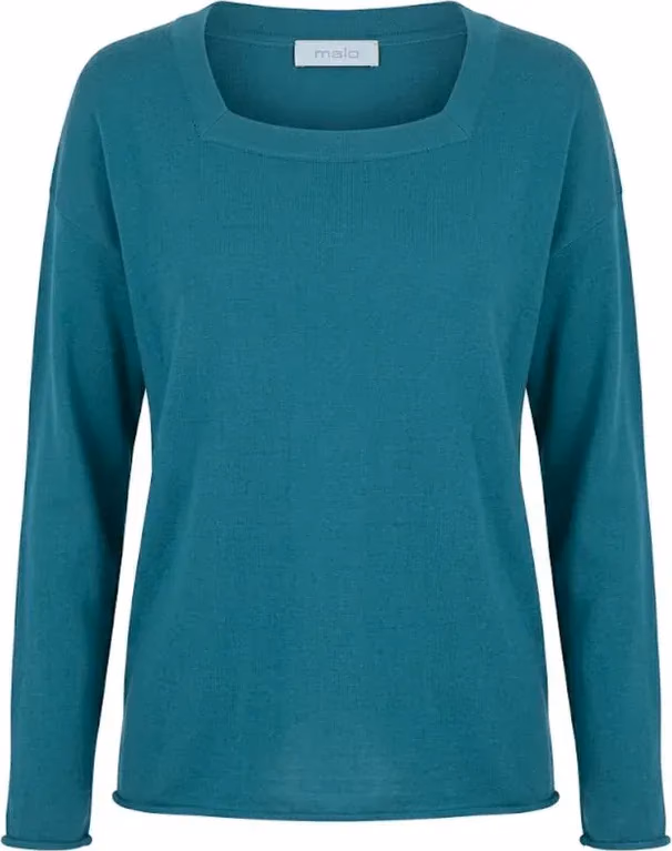 Malo Blue Cotton Women's Sweater