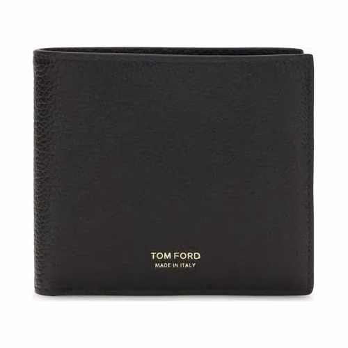 Tom Ford Black Calf Leather Bos Taurus Wallet