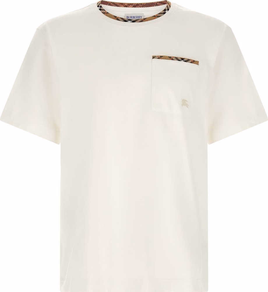 Burberry White Cotton T-Shirt