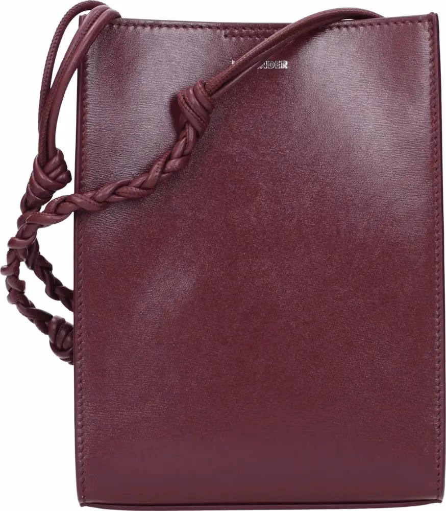 Jil Sander Purple Leather Crossbody Bag