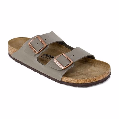 Birkenstock Gray Synthetic Strap-On Sandals