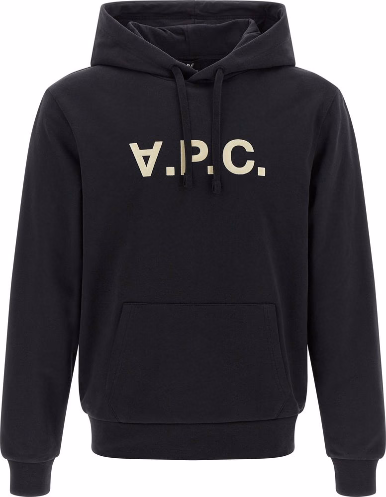 A.P.C. Black Cotton Hoodie