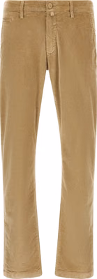 Beige Cotton Chino Pants