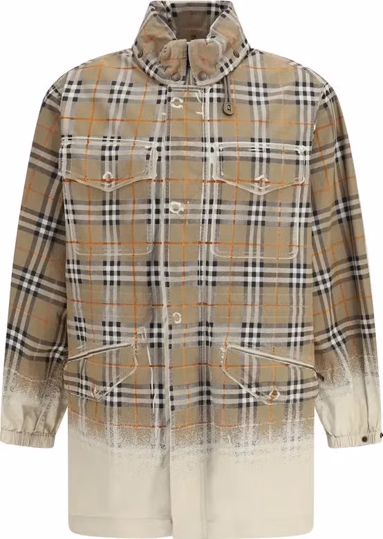 Burberry Beige Cotton Parka