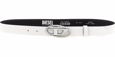 White Leather Regular Belt
