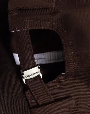 Men Brown Cotton Docker Capello Brimless Hat