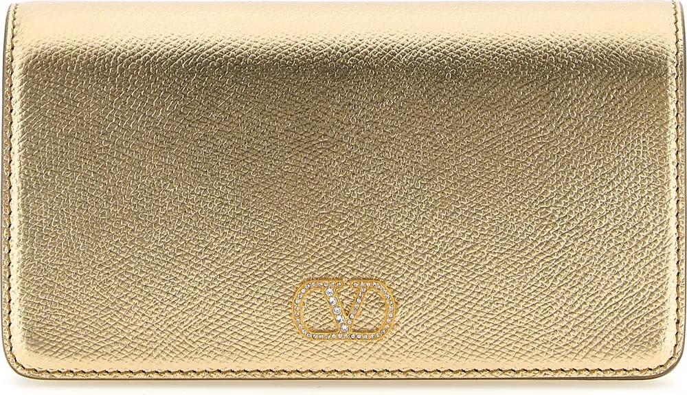 Valentino Garavani Gold Calfskin Crossbody Bag