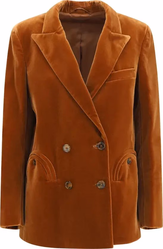 Blazé Milano Brown Cotton Blazer