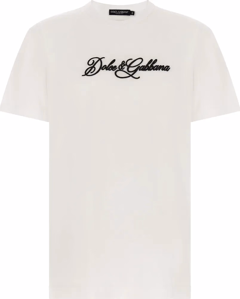 Dolce & Gabbana White Cotton T-Shirt