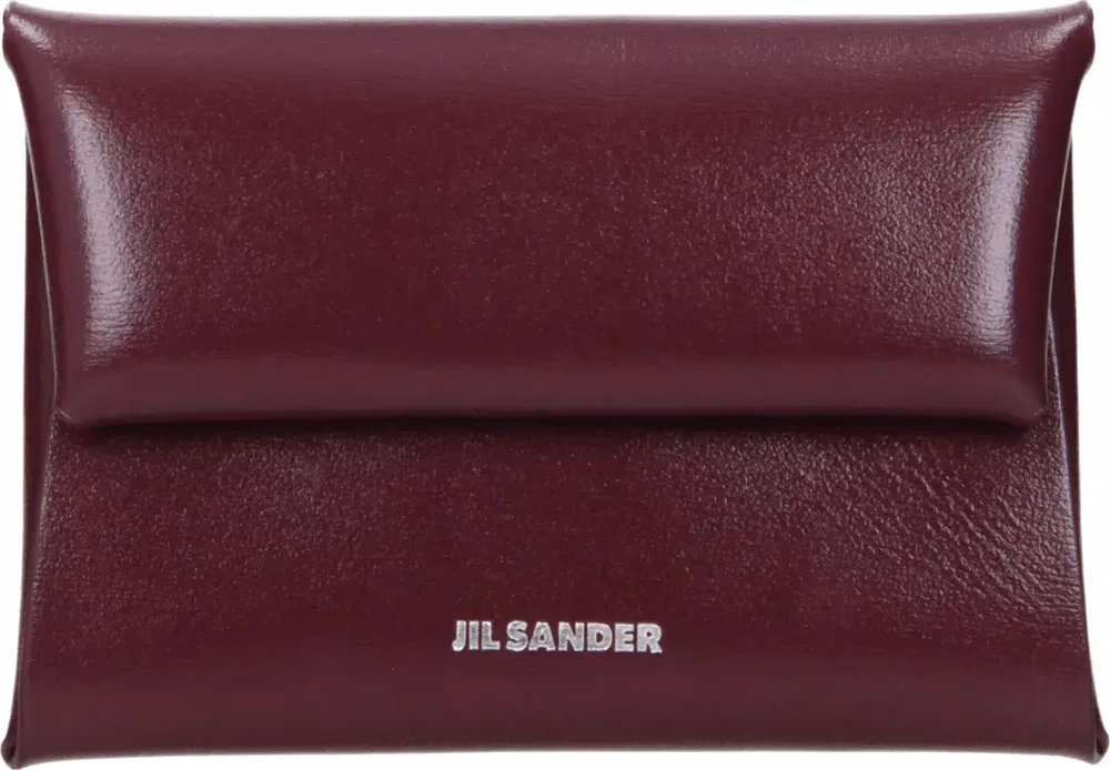 Jil Sander Red Leather Wallet