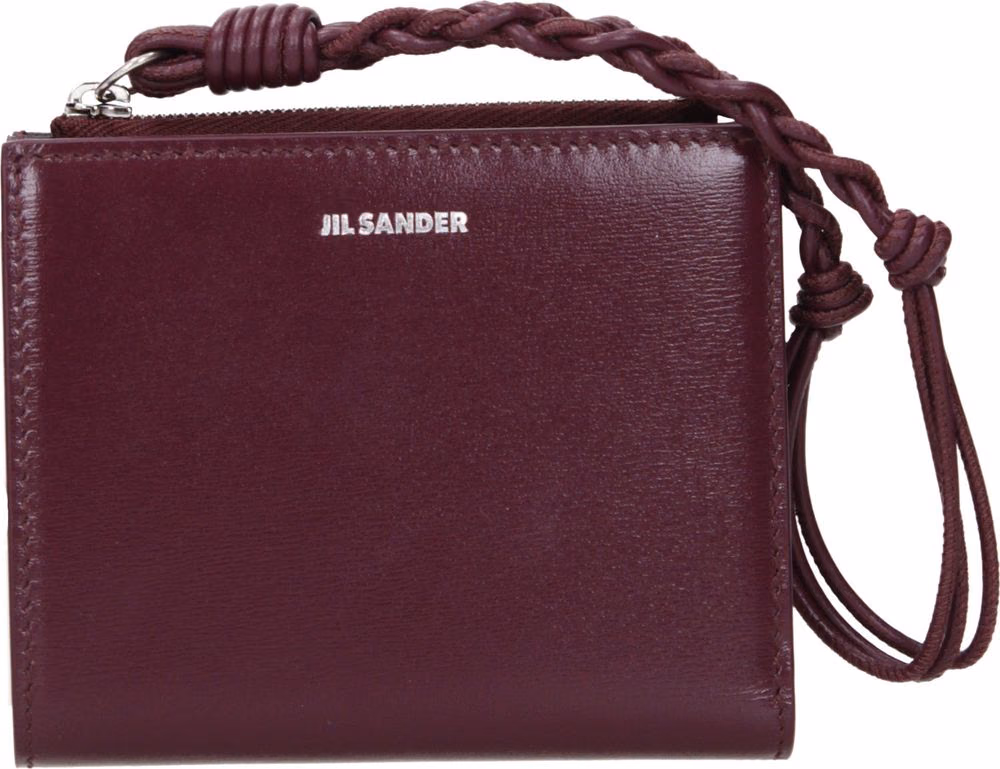 Jil Sander Red Leather Wallet