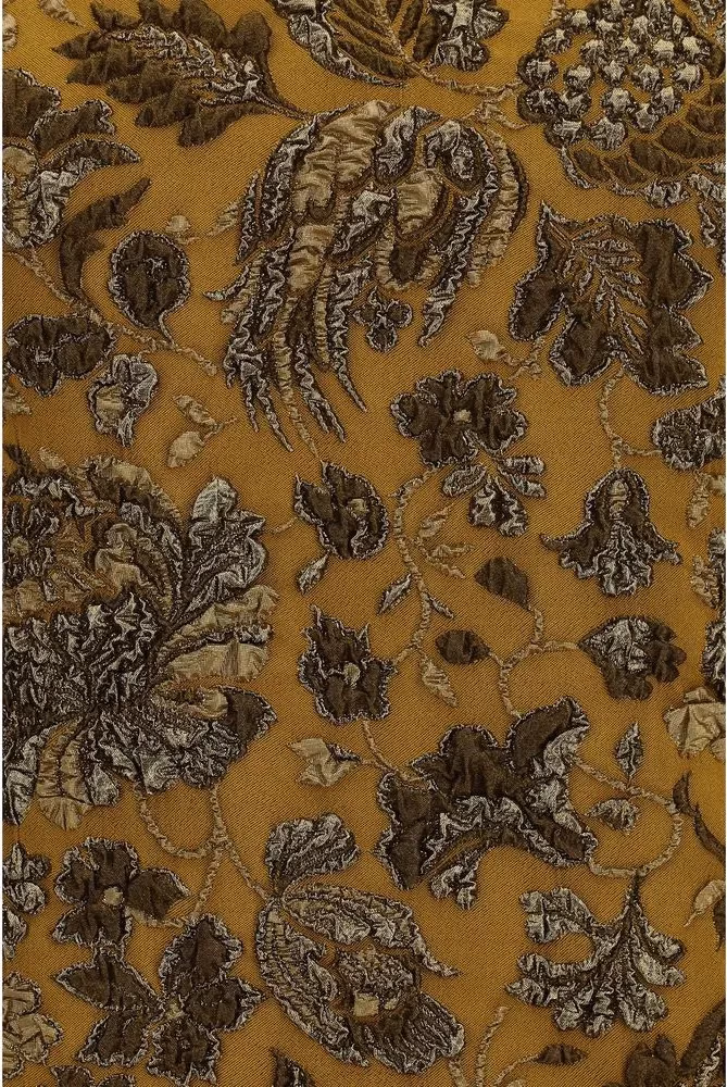 Saint Laurent Brown Polyamide Cocktail Dress