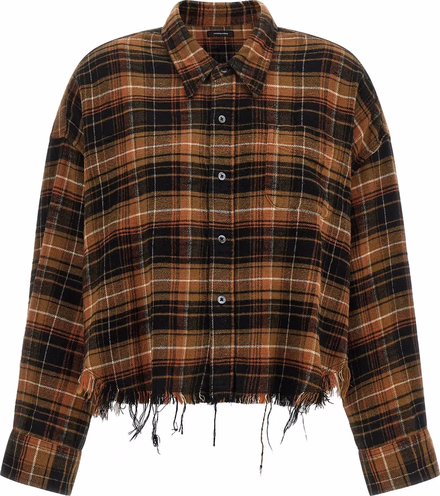 R13 Brown Cotton Blouse
