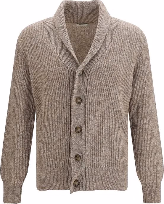 Brooksfield Beige Wool Oves Aries Cardigan