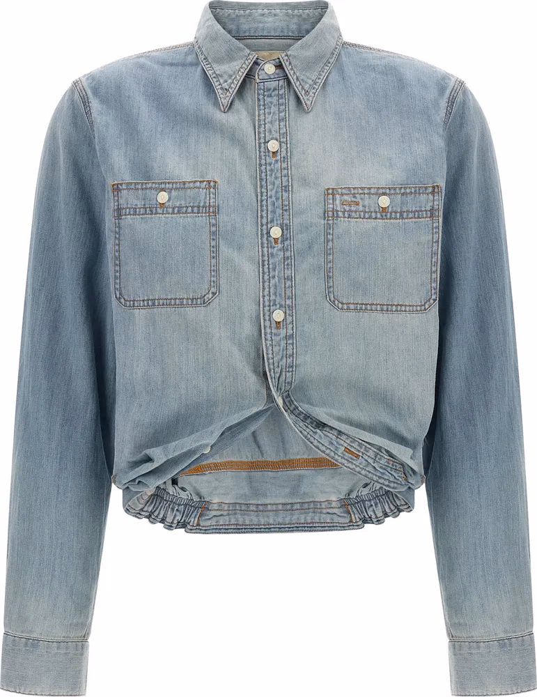 R13 Blue Cotton Blouse