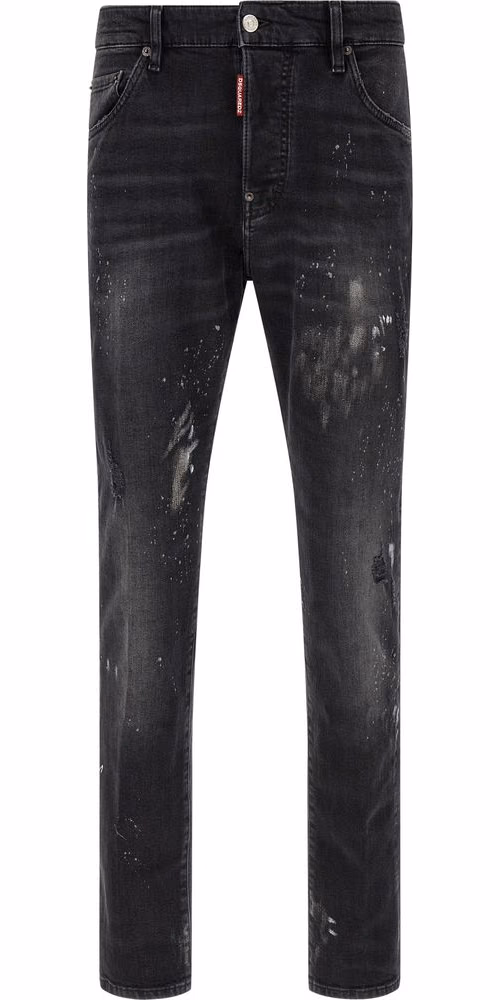 Dsquared² Black Cotton Slim Fit Jeans