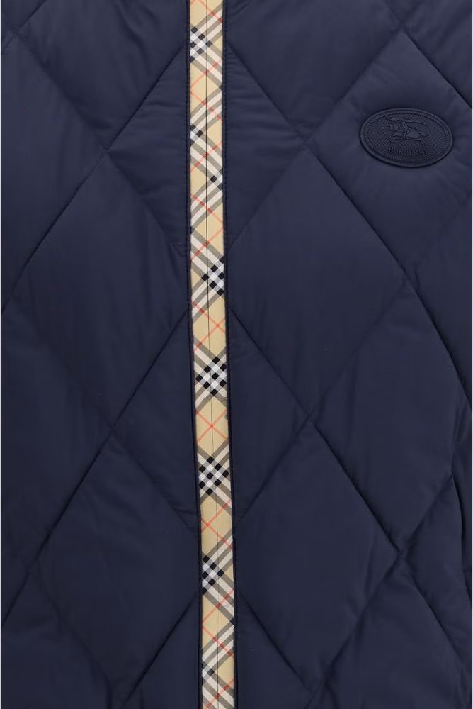 Burberry Blue Polyamide Sleeveless Jacket
