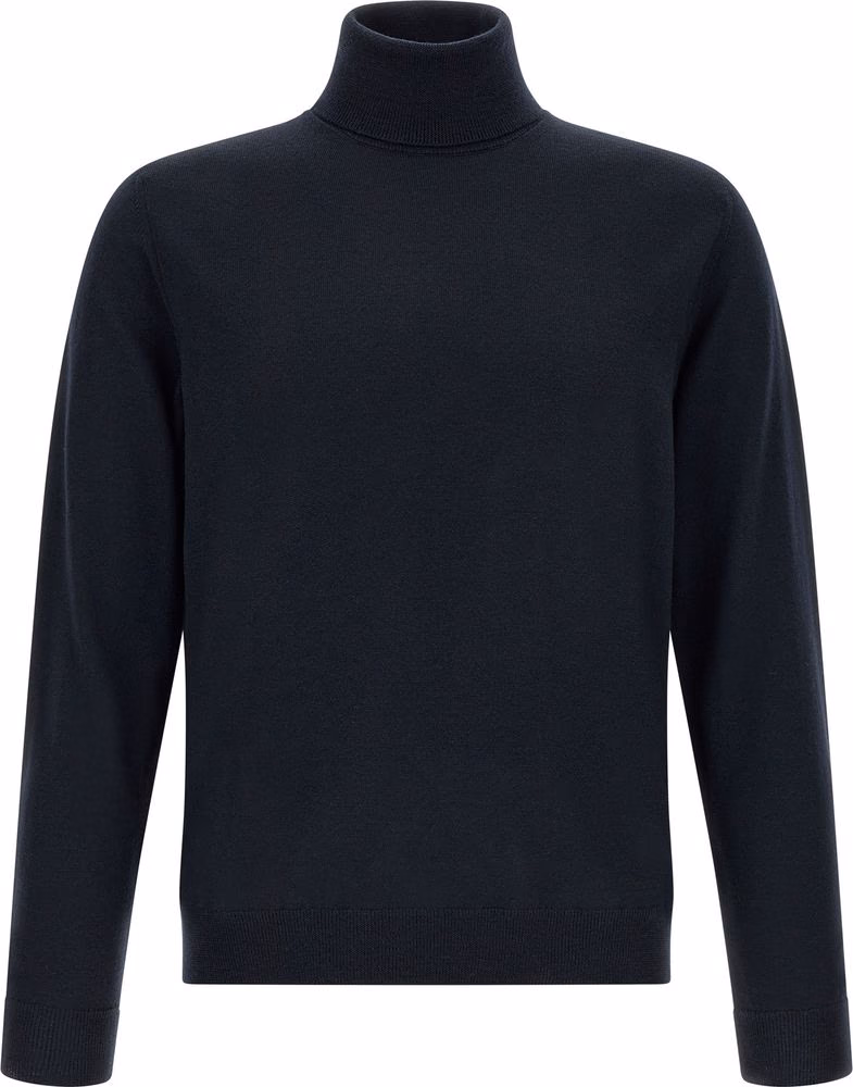 ZANONE Blue Virgin Wool Cardigan