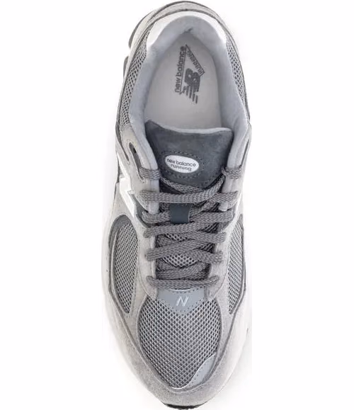New Balance Gray Polyester Athletic Sneakers