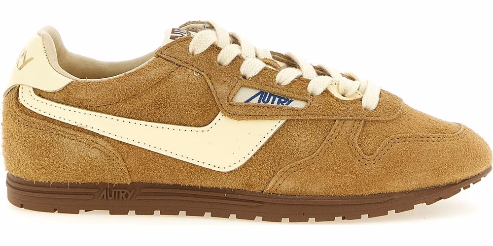 Autry Brown Cowhide Athletic Sneakers