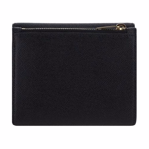 Saint Laurent Black Calf Leather Bos Taurus Wallet