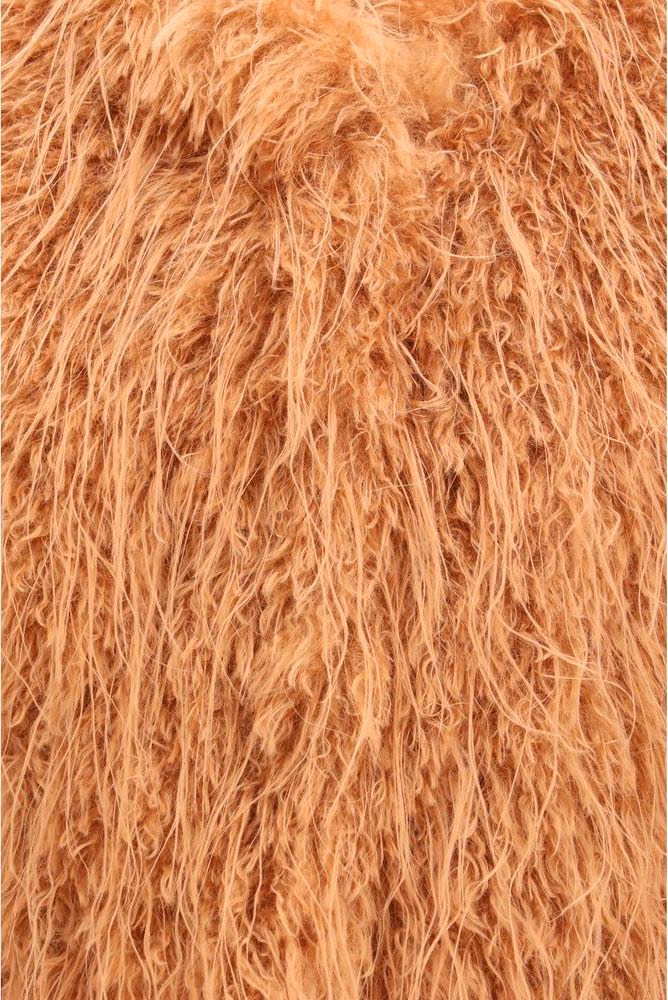 Forte_Forte Orange Polyester Sleeveless Jacket