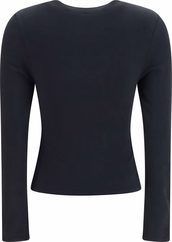 Alexander Wang Black Cotton Long Sleeve T-Shirt