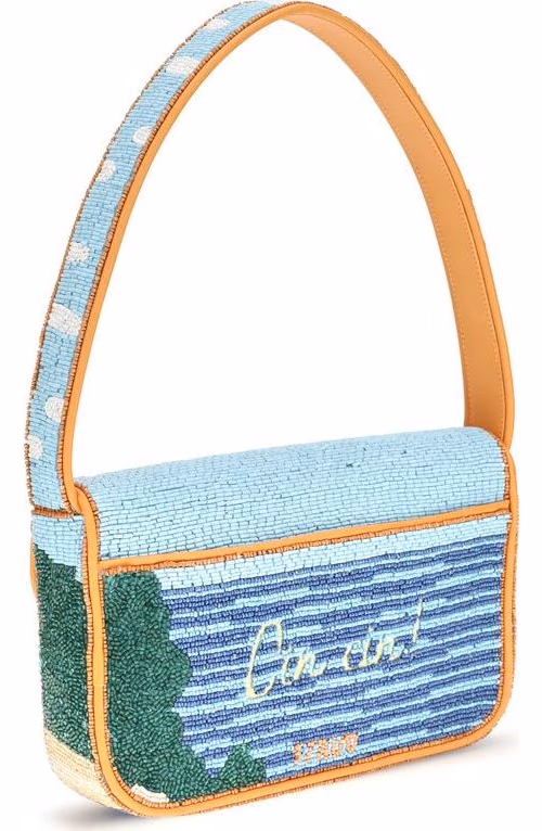 Staud Multicolor Rayon Shoulder Bag