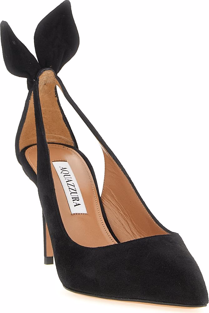 Aquazzura Black Calfskin High Heel Pumps