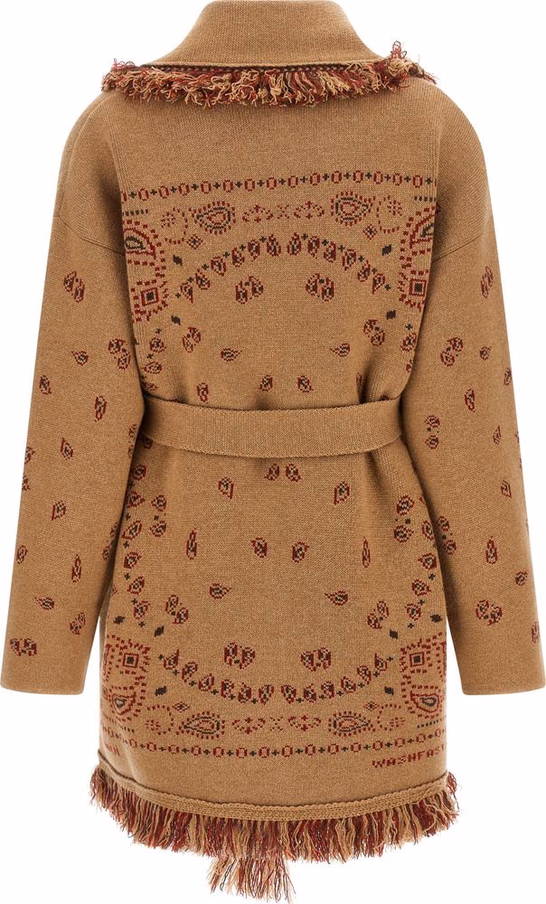Alanui Beige Cashmere Cardigan