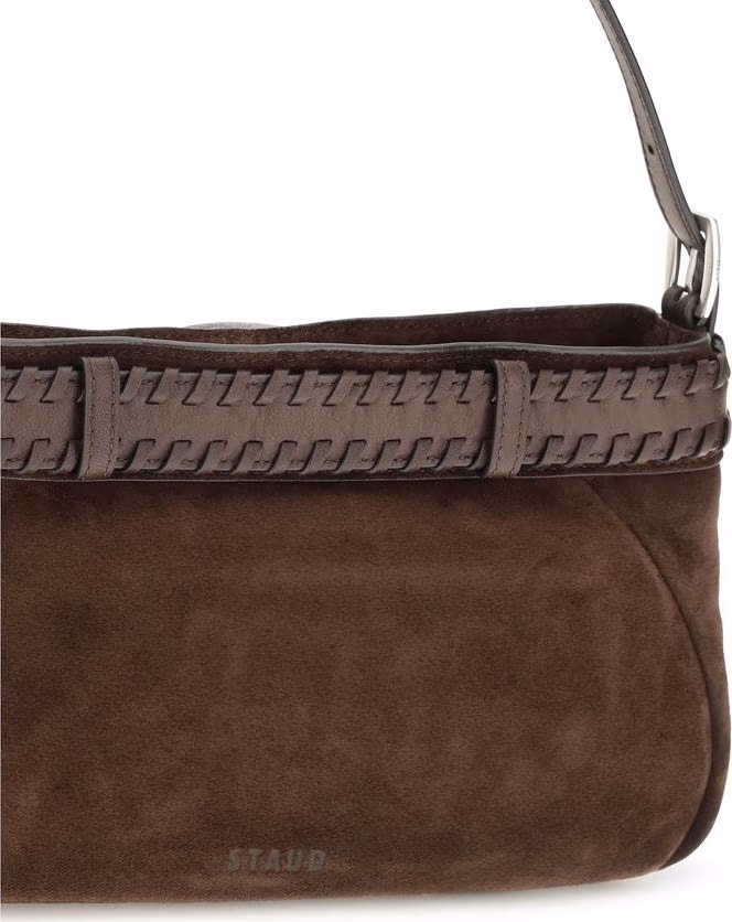 Staud Brown Lamb Ovis Aries Aries Shoulder Bag