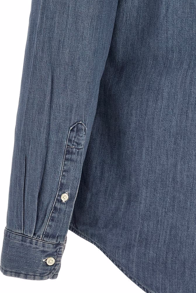 Polo Ralph Lauren Blue Cotton Blouse