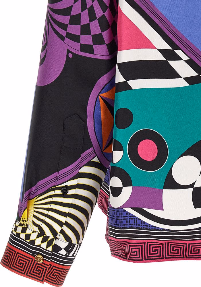 Versace Multicolor Silk Blouse