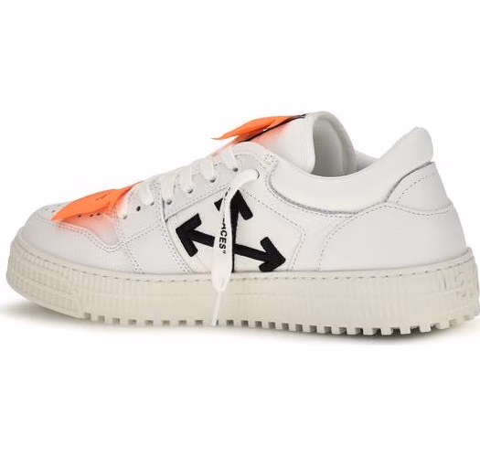 Off-White White Calf Leather Bos Taurus Low Top Sneakers