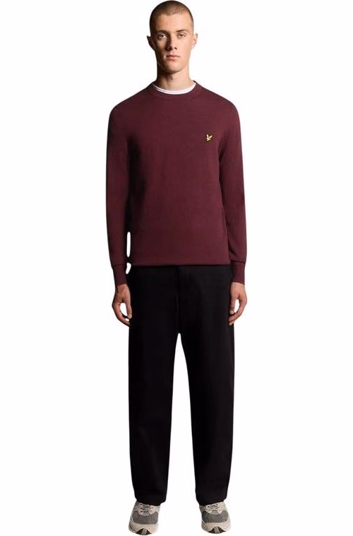 Lyle & Scott Bordeaux Cotton Sweatshirt