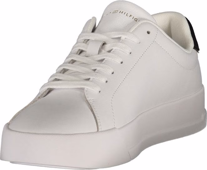 Tommy Hilfiger White Polyurethane Men's Sneaker