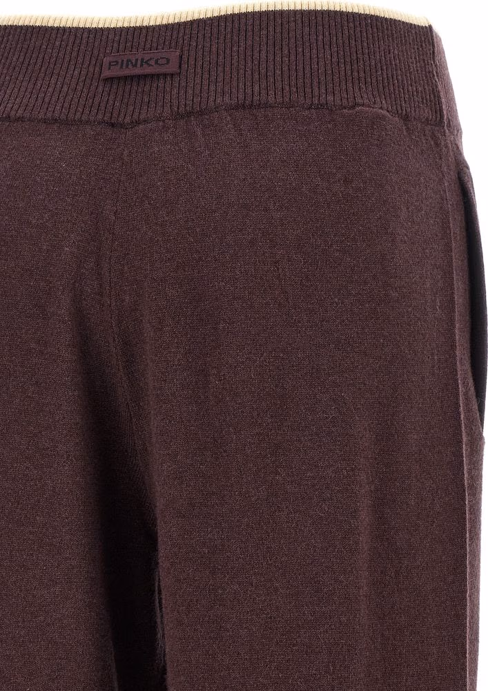PINKO Purple Wool Casual Pants