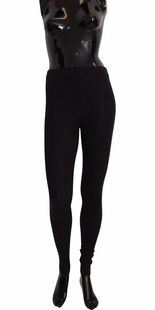 Dolce & Gabbana Gray Cashmere Tights Stocking Pantyhose Socks