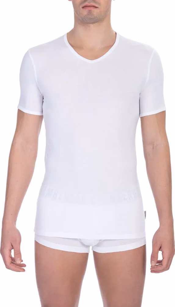 Bikkembergs White Cotton Men's T-Shirt