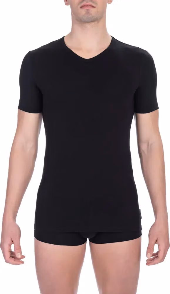 Bikkembergs Black Cotton Men T-Shirt