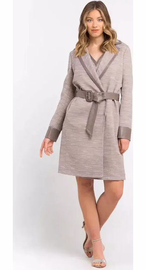 Trussardi Beige Cotton Women Coat