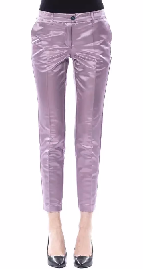 BYBLOS Purple Cotton Women Pants