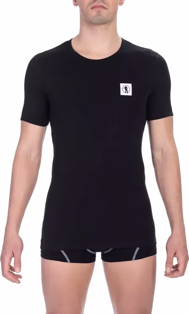 Bikkembergs Black Cotton Men T-Shirt Twin Pack