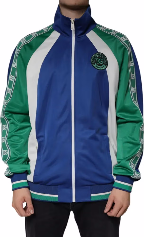 Dolce & Gabbana Multicolor Polyester Full Zip Bomber Jacket