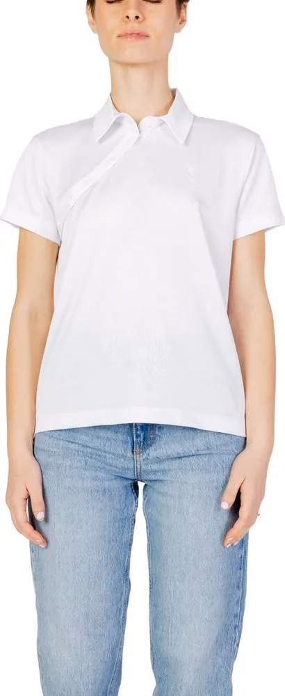 Blauer White Polyester T-Shirt