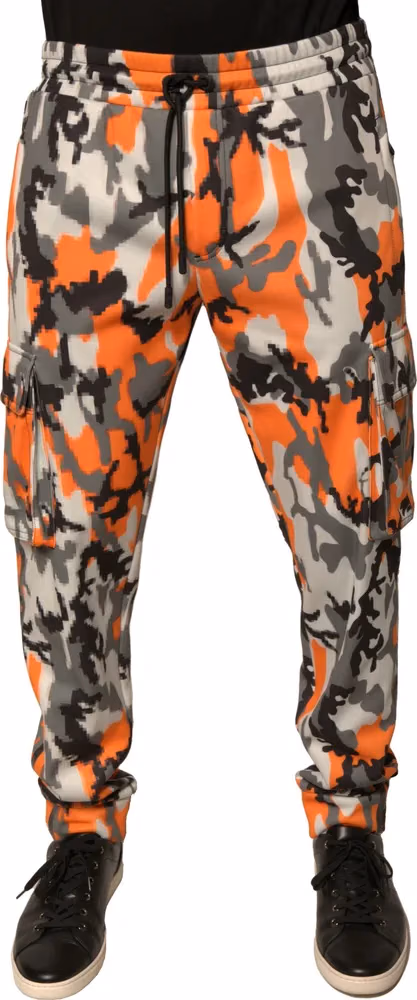 Dolce & Gabbana Multicolor Camouflage Cargo Jogger Pants