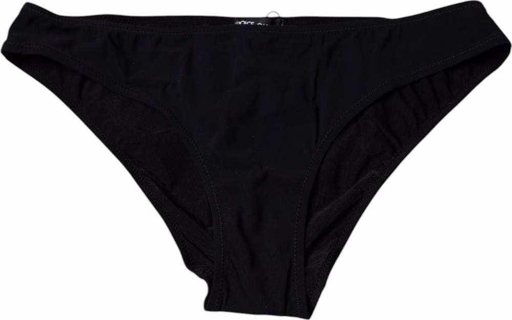 Dolce & Gabbana Black Nylon Stretch Mid Waist Panty Underwear